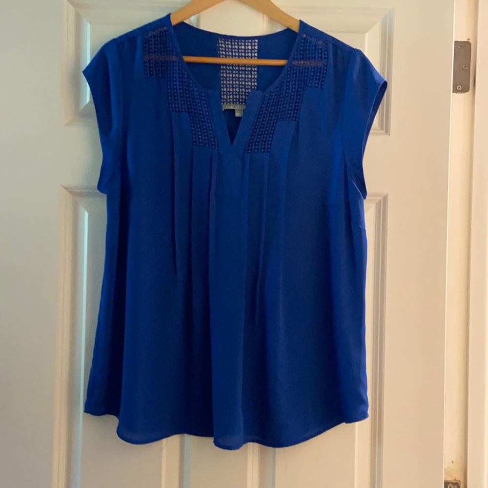 Stitch Fix short sleeve top, royal blue